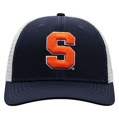 Men's Top of the World Navy/White Syracuse Orange Trucker Snapback Hat