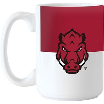 Arkansas Razorbacks 15oz. Colorblock Mug