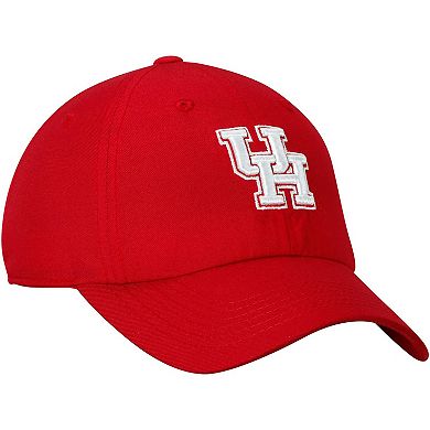 Men's Top of the World Red Houston Cougars Primary Logo Staple Adjustable Hat