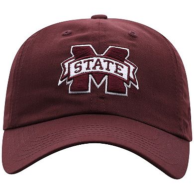 Men's Top of the World Maroon Mississippi State Bulldogs Staple Adjustable Hat