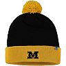 Men's Top of the World Black/Gold Missouri Tigers Core 2-Tone Cuffed Knit Hat with Pom