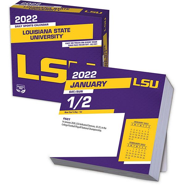 LSU Tigers 2022 Box Calendar