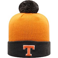 Men's Top of the World Orange/Black Oklahoma State Cowboys Core 2-Tone  Cuffed Knit Hat with Pom