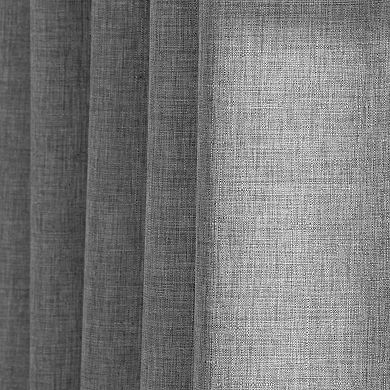 NATCO Wakefield Energy Textured Solid Blackout Window Curtain Panel
