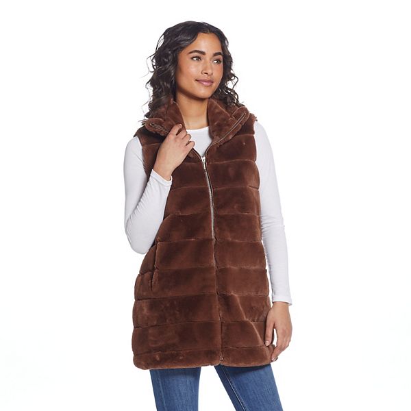 Kohls faux fur vest hotsell