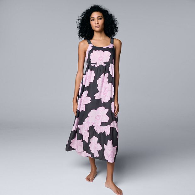 Women's Simply Vera Vera Wang Woven Maxi Chemise