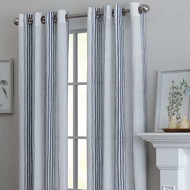 NATCO Holden Mid Weight Printed Stripe Window Curtain Panel