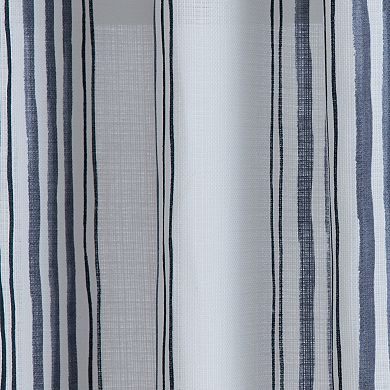 NATCO Holden Mid Weight Printed Stripe Window Curtain Panel