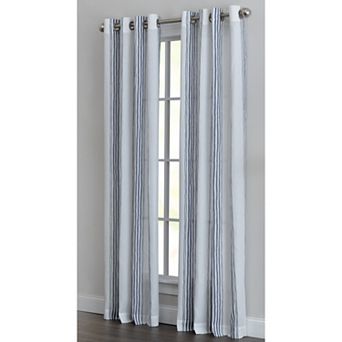 NATCO Holden Mid Weight Printed Stripe Window Curtain Panel