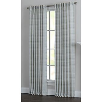 NATCO Billings Woven Horizontal Stripe Window Curtain Panel