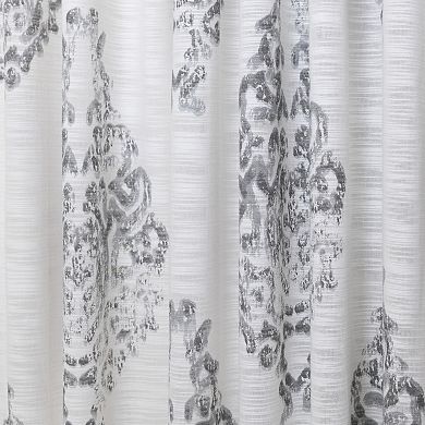 NATCO Harlow Energy Light-Filtering Printed Paisley Window Curtain Panel