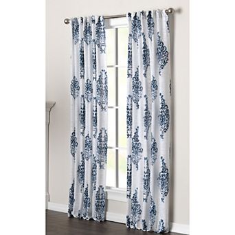 NATCO Harlow Energy Light-Filtering Printed Paisley Window Curtain Panel