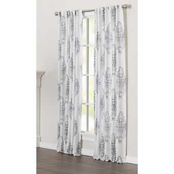 NATCO Harlow Energy Light-Filtering Printed Paisley Window Curtain Panel