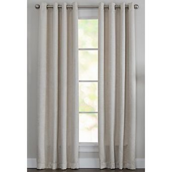 NATCO Brinley Energy Solid Trip Weave Window Curtain Panel