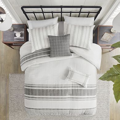 Harbor House Morgan Jacquard Duvet Cover Set with Decorative Pillows