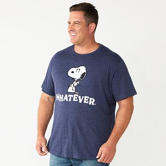 Big and Tall Peanuts Snoopy Graphic Tee