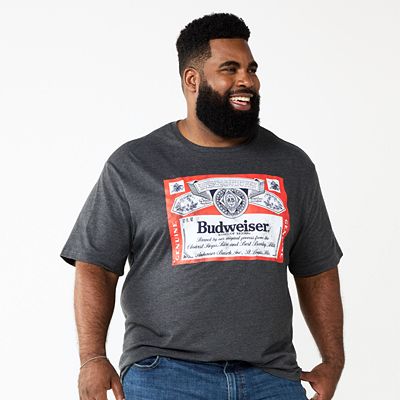 Big Tall Budweiser Graphic Tee