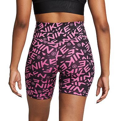 Women's Nike One Printed 7-in. Midrise Bike Shorts