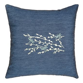 Linum Home Textiles Braelyn Denim Decorative Square Throw Pillow Cover