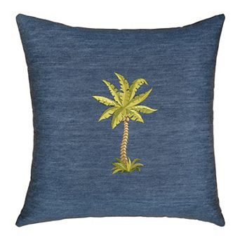 Linum Home Textiles Colton Denim Decorative Square Throw Pillow Cover