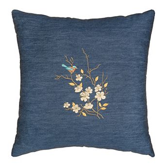 Linum Home Textiles Springtime Denim Decorative Square Throw Pillow Cover