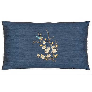 Linum Home Textiles Springtime Denim Decorative Square Throw Pillow Cover
