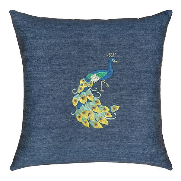 Linum Home Textiles Penelope Denim Decorative Square Throw Pillow Cover