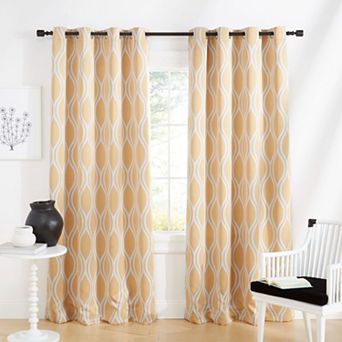 Exclusive Home Set of 2 Alfie Room Darkening Blackout Window Curtain Panels