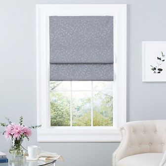 Exclusive Home Bolan Botanical Total Blackout Roman Shade