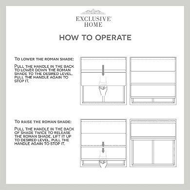 Exclusive Home Montague Trellis Total Blackout Roman Shade