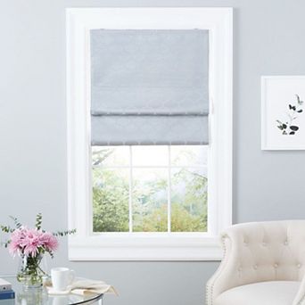 Exclusive Home Montague Trellis Total Blackout Roman Shade