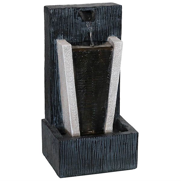 Sunnydaze Gentle Virtue Indoor Tabletop Water Fountain with LED Light