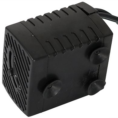 Sunnydaze 70 GPH 24V Electric Water Fountain Pump with Finger Light