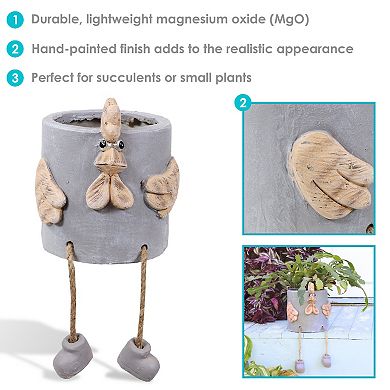 Sunnydaze Magnesium Oxide Tate The Turkey Indoor Plater Statue - 6 In