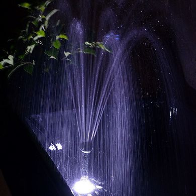 Sunnydaze 396 GPH Solar Pump and Panel Kit with Battery and Light