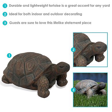 Sunnydaze Tanya The Tortoise Indoor And Outdoor Statue - 20 In