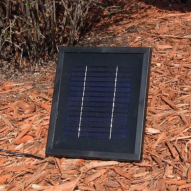 Sunnydaze Seaside Polystone Outdoor Solar Wall Fountain - Lead
