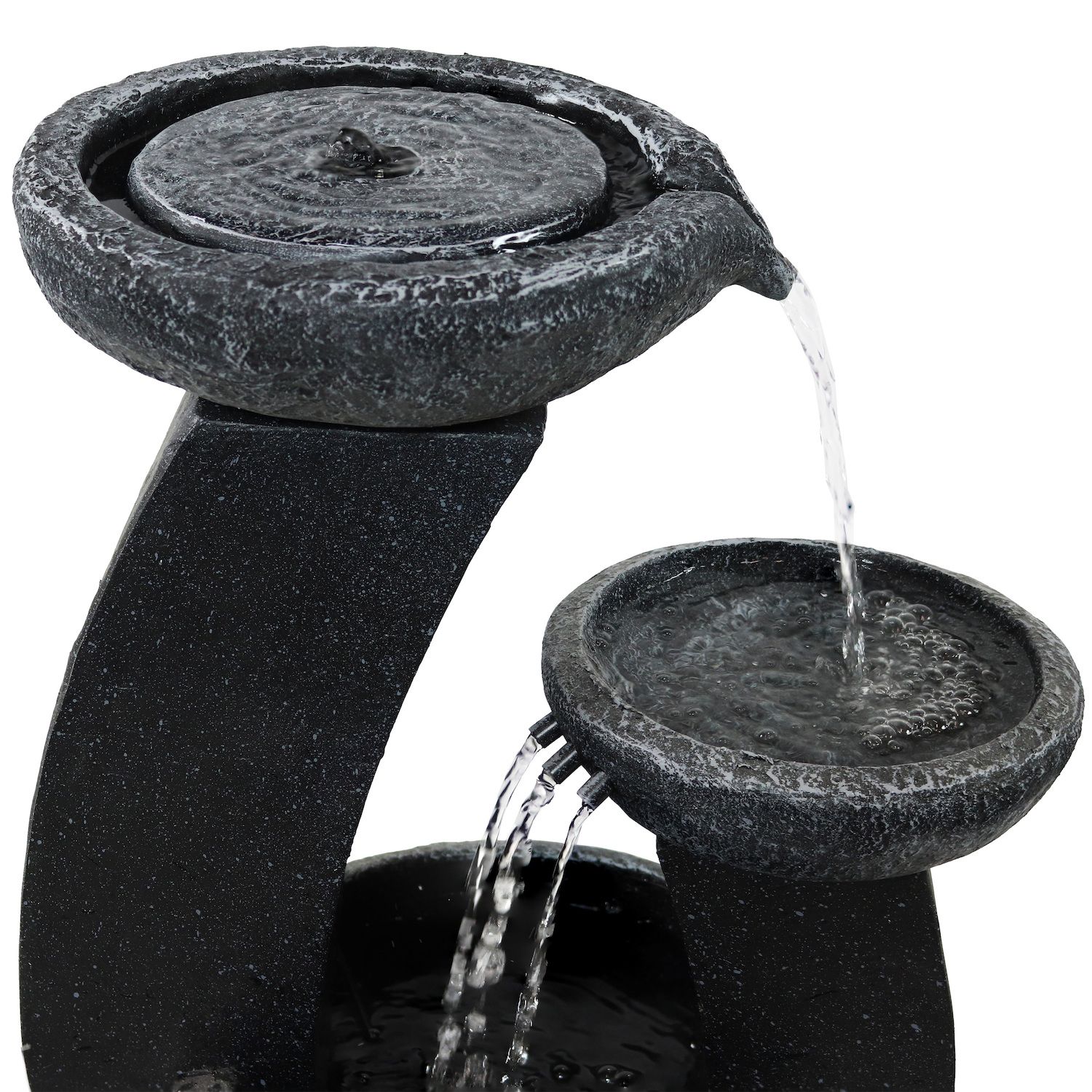 thumbnail image 2 of Sunnydaze Decor, Cascading Terra Bowls Solar Water Fountain - 30in 2 of 13