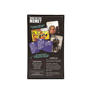 What Do You Meme? Core Game - The Hilarious Adult Party Game for Meme Lovers (Bigger Better Edition)
