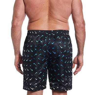 Big & Tall Nike 9-in. Digi Swoosh Ombre Swim Trunks