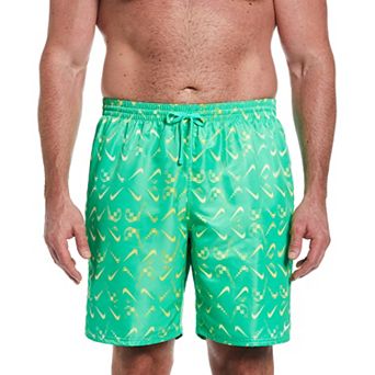 Big & Tall Nike 9 in Digi Swoosh Ombre Swim Trunks