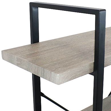 Sunnydaze 5-Tier Industrial Open-Shelf Bookshelf