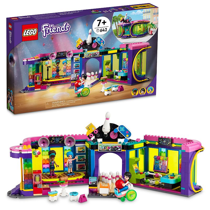 LEGO Friends Roller Disco Arcade 41708 Building Kit (642 Pieces), Multicolo