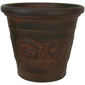 Sunnydaze 16 in Arabella Polyresin Planter with UV-Resistance