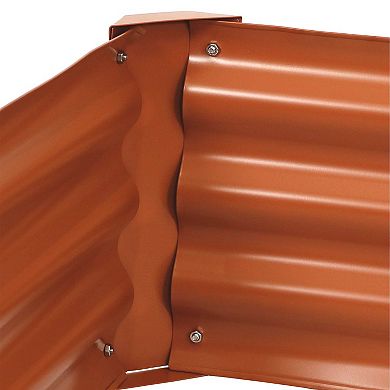 Sunnydaze Powder-Coated Steel Hexagon Raised Garden Bed