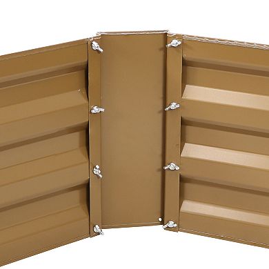 Sunnydaze Galvanized Steel Hexagon Raised Garden Bed - 40 in