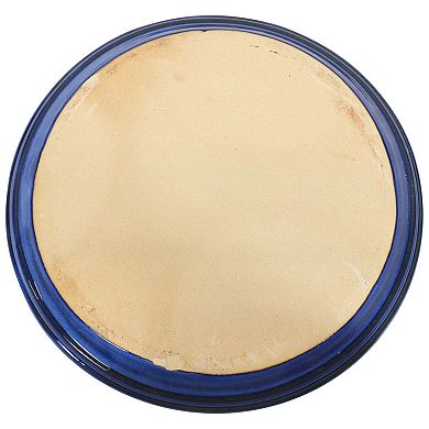 Sunnydaze 7 in Glazed Ceramic Flower Pot/Plant Saucer - Set of 4