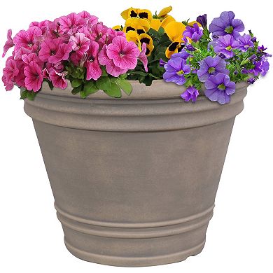 Sunnydaze Franklin Polyresin Flower Pot Planter - 20"