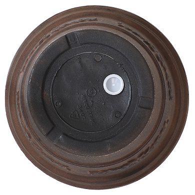 Sunnydaze 13 In Laurel Dual-wall Polyresin Planter - Rust