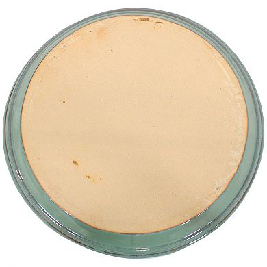 Sunnydaze 7 in Glazed Ceramic Flower Pot/Plant Saucers - Set of 2
